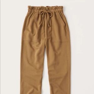 Abercrombie ruffle waist sweatpants
